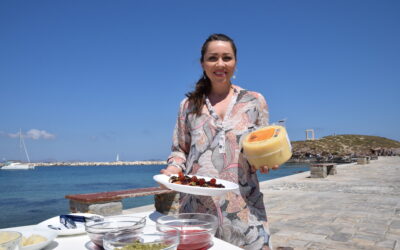 Η Κατερίνα Λένη φτιάχνει επιδόρπιο με Γραβιέρα Νάξου Π.Ο.Π.!
