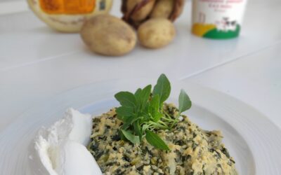 Ομελέτα με Πατάτα, Γραβιέρα, γιαούρτι Νάξου και ελληνικά βότανα, από την Άννα-Μαρία Μπαρού!